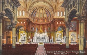 Interior of St. Nicholas Roman Catholic Church Atlantic City, New Jersey  