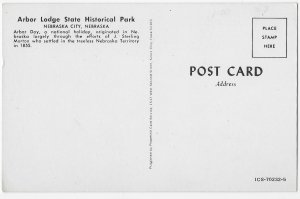 Arbor Lodge State Historical Park Nebraska City Nebraska