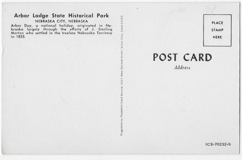 Arbor Lodge State Historical Park Nebraska City Nebraska