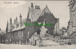 Derbyshire Postcard - Repton, The Priory  RS36975