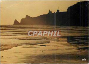 Modern Postcard The picturesque Brittany coast crepiscule on the poite Toulin...