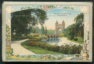 Hartford Connecticut ct Memorial Arch Elizabeth Park postcard folder