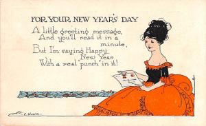 New Year's Day, E Weaver Postal Used Unknown 