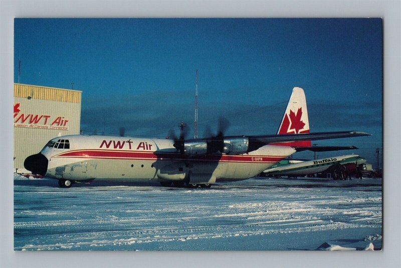 Airplane Postcard NWT Northwest Territories Airlines Lockheed Hercules AW7