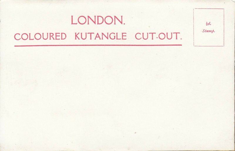 Rare LONDON Kutangle Emett`s Sealed Patent cut-out multi views early book folder