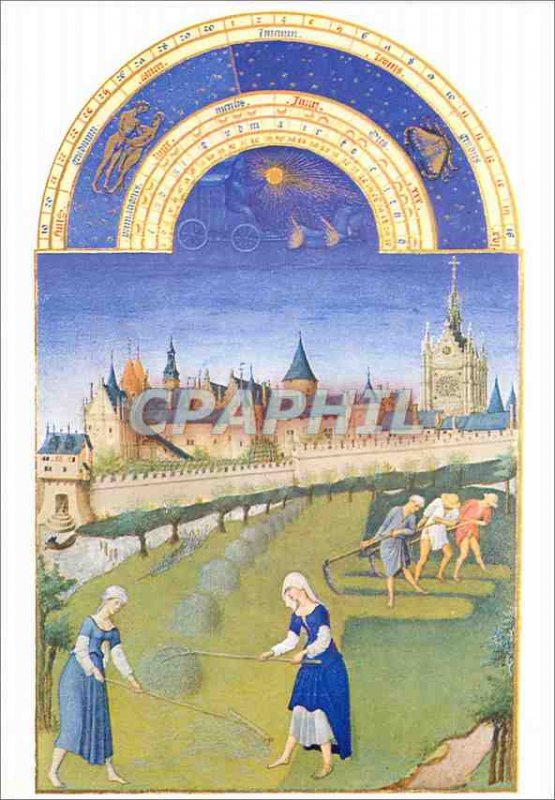 Modern Postcard Chantilly Musee Conde tres Riches Heures of the Duc de Berry