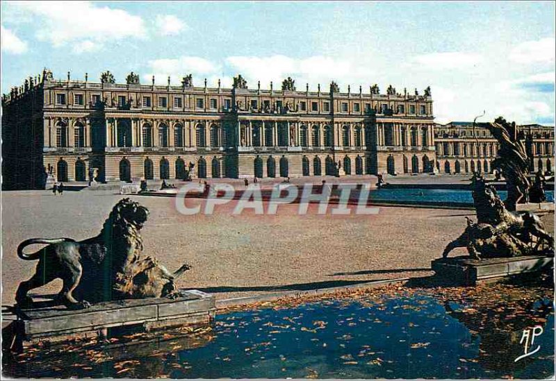 Modern Postcard Versailles Palace Facade of the Lion Park