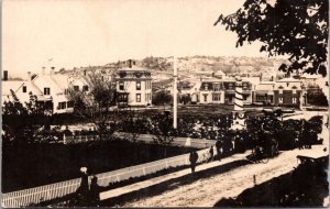 Real Photo Postcard Crowd of People at a Town Square Somewhere in Missouri