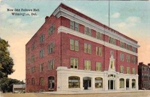 Wilmington Delaware New Odd Fellow Hall Exterior View Antique Postcard J73988 