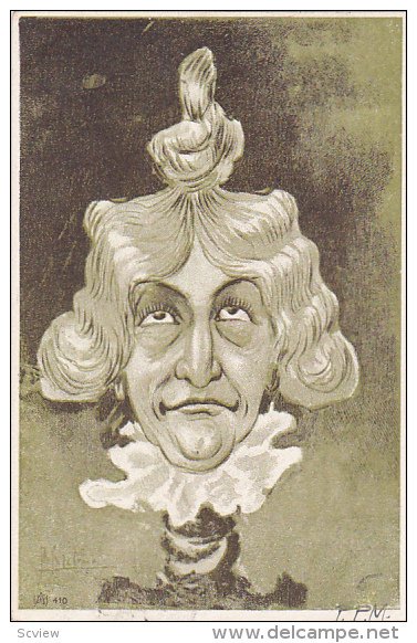 Stage Actors Head Caricature portrait , PU-1905 ; New York City ; #3