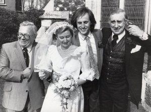 Spike Milligan Daughters Wedding Toy Gun Hertfordshire Press Photo