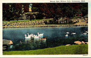 Michigan Kalamazoo Beauty Spot In Milham Park Curteich