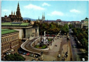 M-23649 Ringstraße Road with Parliament and Town hall Vienna Austria