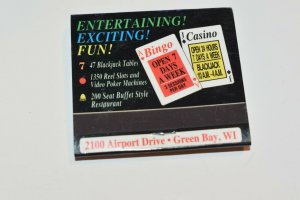 Oneida Bingo and Casino Green Bay Wisconsin 30 Strike Matchbook