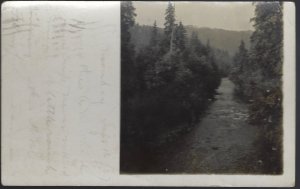 RPPC MERCED RIVER 1907 YOSEMITE NATIONAL PARK