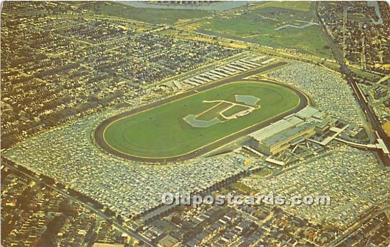 Aqueduct The Big A, Field Long Island, NY, USA Horse Racing Postal Used Unknown 
