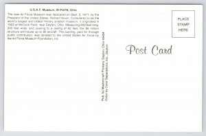 Transportation~WW Planes Lined Up On Display~USAF Museum~Ohio~Vintage Postcard