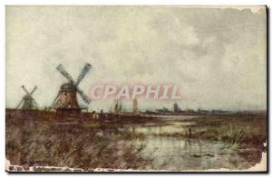 Postcard Old Windmill