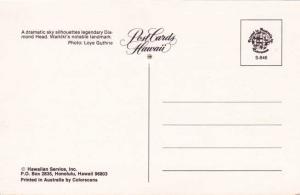 Sunset over Diamond Head HI, Hawaii