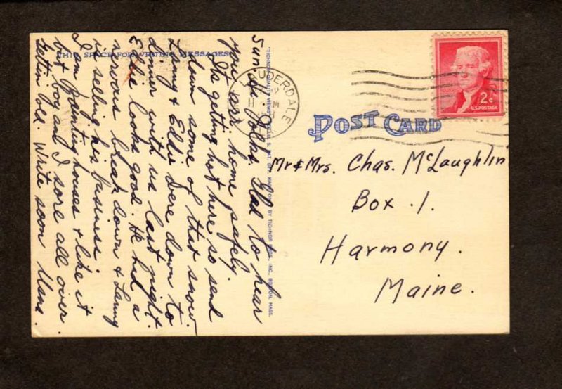 FL Memorial Auditorium Ft Fort Lauderdale Florida Postcard