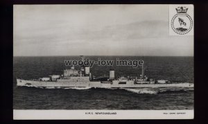 na9186 - Royal Navy Warship - HMS Newfoundland (Cruiser) - postcard