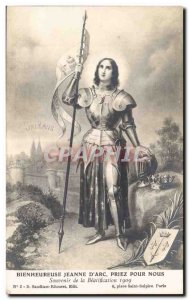 Old Postcard Blessed Jeanne d & # 39arc pray for us Remembrance beatification...