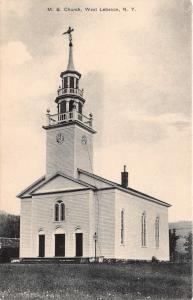 WEST LEBANON NEW YORK M E CHURCH METHODIST EPISCOPAL POSTCARD c1909