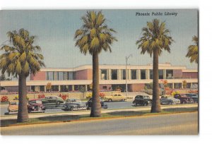 Phoenix Arizona AZ Postcard 1930-1950 Phoenix Public Library