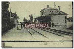 Old Postcard duplex Charelle Station Chapel Moulay Idriss for road Volubilis ...