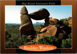 Big Bend National Park Texas Continental Boulder Window Postcard CA7