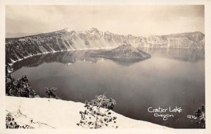 Crater Lake real photo - Crater Lake, Oregon OR  