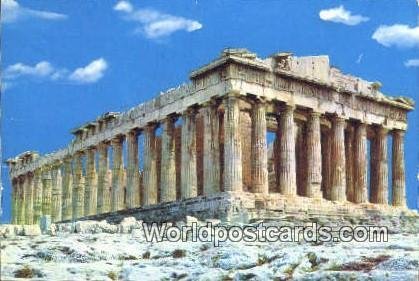 The Parthenon Aathens Greece Postal Used Unknown 