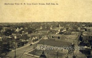 N.E. from Court House - Red Oak, Iowa IA