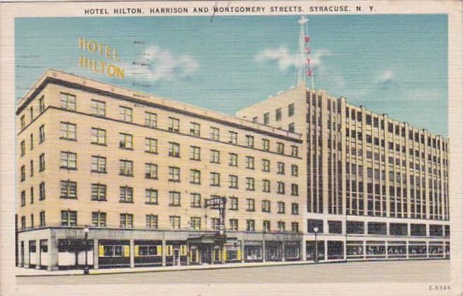 New York Syracuse Hotel Hilton 1944