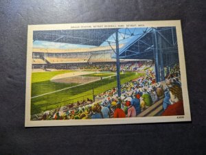 Mint USA Sports Postcard Briggs Stadium Detroit Baseball Park Michigan MI