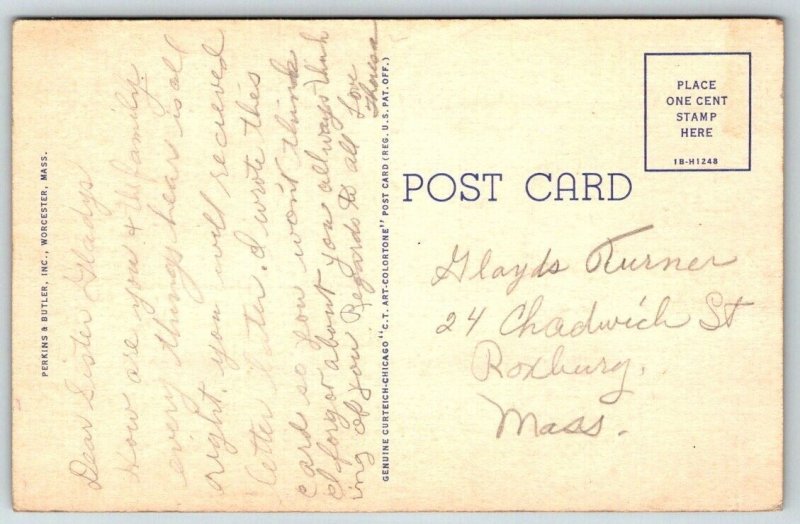 Worcester, Massachusetts - City Hospital Postcard