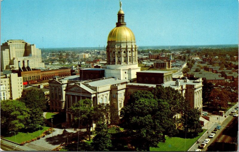 State Capitol Building Exterior Atlanta Georgia Government Chrome Postcard 