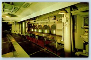 Mobile Alabama AL Postcard Battleship USS Alabama Ship's Galley Interior c1960