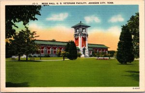 Mess Hall, U.S. Veterans Facility, Johnson City TN Vintage Postcard U70