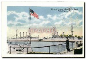 Old Postcard View At Island League Bavy Yard Philadelphia Pa The sunken garde...