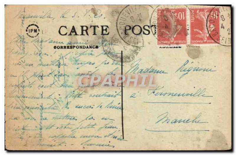 Old Postcard Bacqueville Pierreville Le Chateau De Varenville