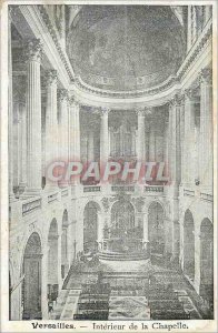 Postcard Old Versailles Interior of the Chapel Organ