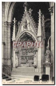 Postcard Old Abbey of Saint Denis Tomb of Dagobert I