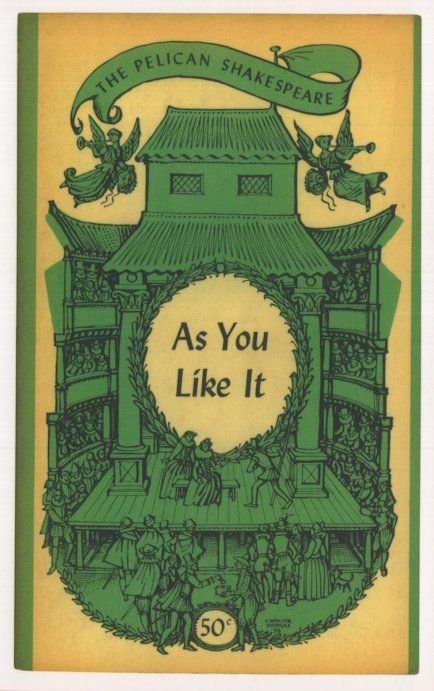 As You Like It Shakespeare 1959 Book Postcard