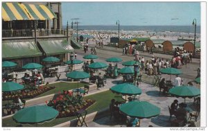 Colorful view showing The Dennis Hotel- Terrace, boardwalk, Atlantic City, Ne...