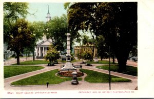 Massachusetts Springfield Court Square Detroit Publishing