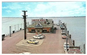 Captain Frank's Lobster House Cleveland Pier Old Cars Signs Postcard