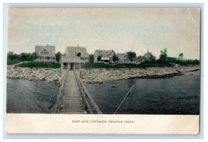 c1905 East Side Cottages Shippan Point Connecticut CT Antique Postcard 