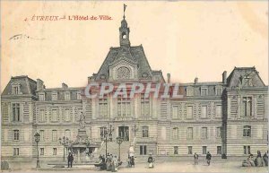 Old Postcard Evreux The Hotel de Ville