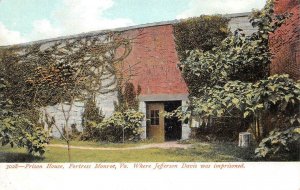 PRISON HOUSE JEFFERSON DAVIS FORT MONROE VIRGINIA CIVIL WAR POSTCARD (c. 1905)